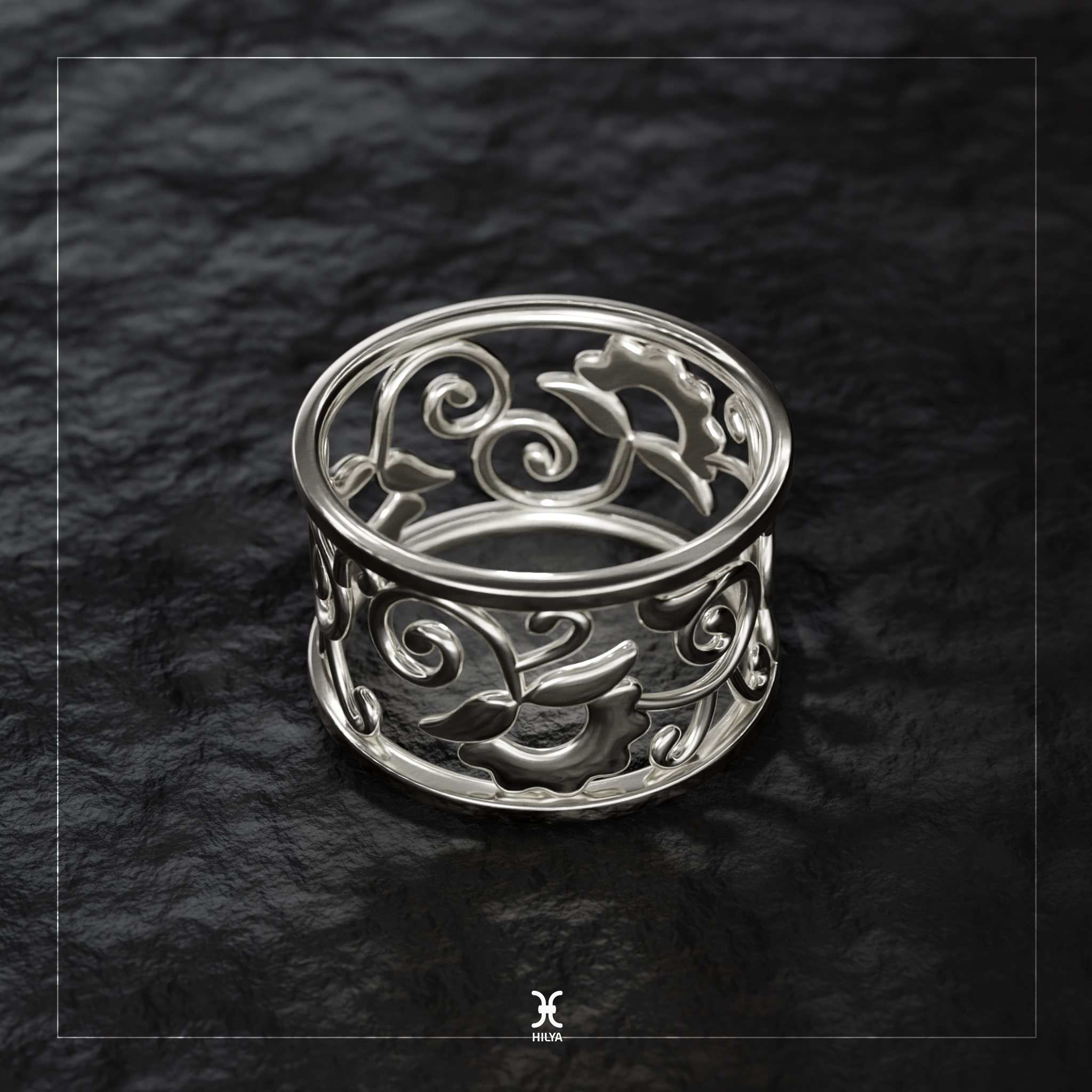 Floral_Ring_Silver