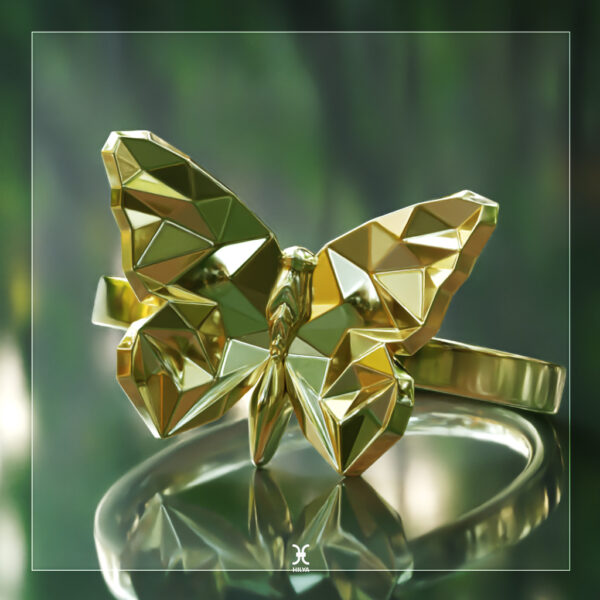 Poly Butterfly  Ring